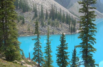 Moraine Lake - 40 minute scenic drive from Canmore